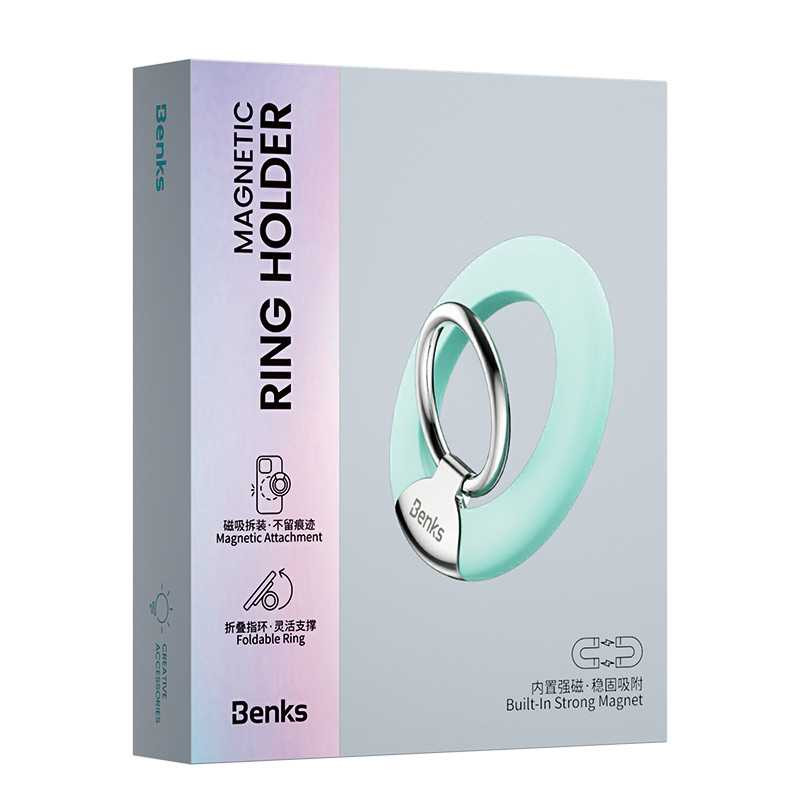 Support Magnétique Magsafe avec Anneau Benks pour iPhone - Pratique et Sécurisé - Vert — Benks · Smarty Paris 18e